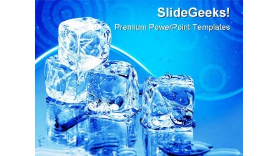 Ice Cubes Lifestyle PowerPoint Templates And PowerPoint Backgrounds 0511