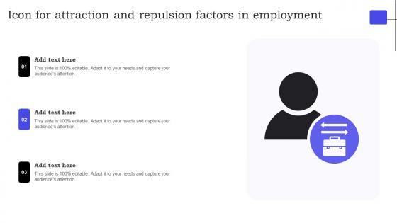 Icon For Attraction And Repulsion Factors In Employment Formats Pdf