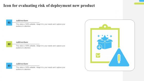 Icon For Evaluating Risk Of Deployment New Product Demonstration Pdf