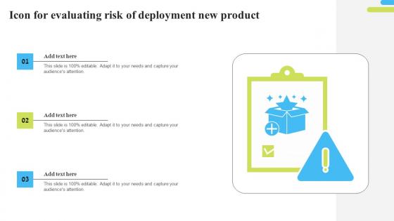 Icon For Evaluating Risk Of Deployment New Product Demonstration Pdf