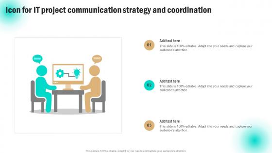 Icon For IT Project Communication Strategy And Coordination Introduction Pdf