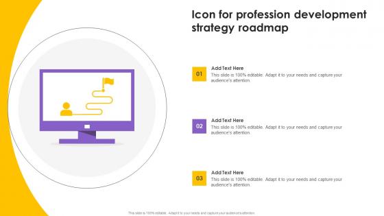 Icon For Profession Development Strategy Roadmap Sample Pdf