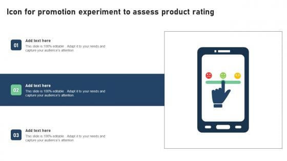 Icon For Promotion Experiment To Assess Product Rating Information Pdf