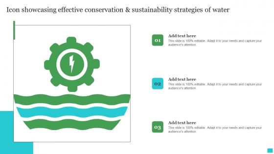 Icon Showcasing Effective Conservation And Sustainability Strategies Of Water Sample Pdf