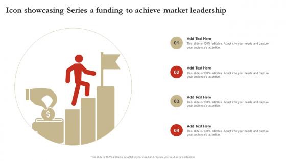 Icon Showcasing Series A Funding To Achieve Market Leadership Guidelines Pdf