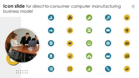 Icon Slide For Direct To Consumer Computer Manufacturing Business Model BMC SS V