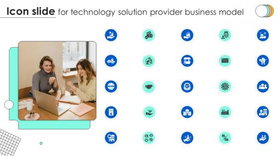 Icon Slide For Technology Solution Provider Business Model BMC SS V