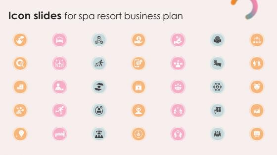 Icon Slides For Spa Resort Business Plan BP SS V