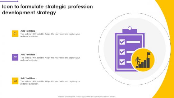 Icon To Formulate Strategic Profession Development Strategy Professional Pdf