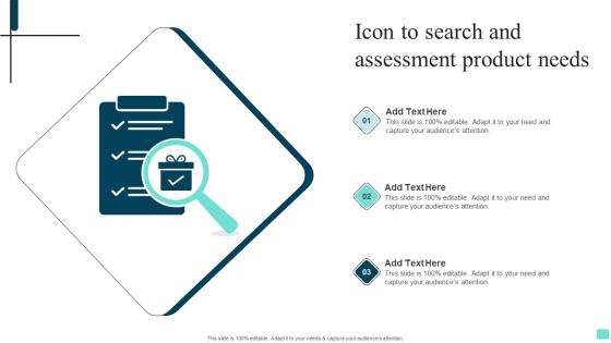 Icon To Search And Assessment Product Needs Brochure Pdf