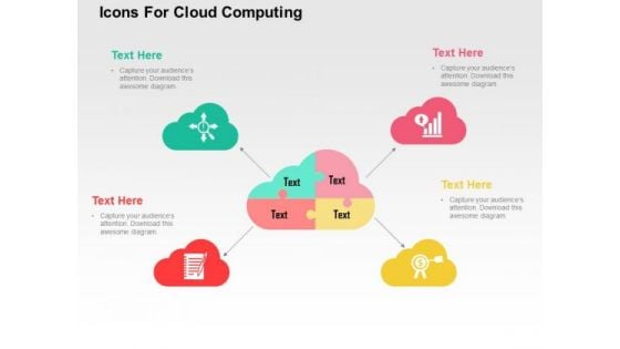 Icons For Cloud Computing PowerPoint Template