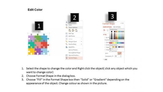Icons On Puzzles For Property Deals PowerPoint Template