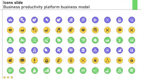 Icons Slide Business Productivity Platform Business Model BMC SS V