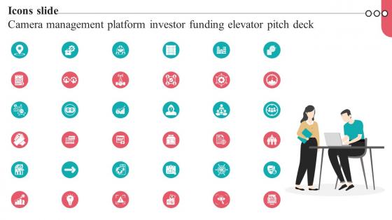 Icons Slide Camera Management Platform Investor Funding Elevator Pitch Deck