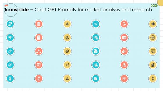 Icons Slide Chat GPT Prompts For Market Analysis And Research ChatGPT SS V