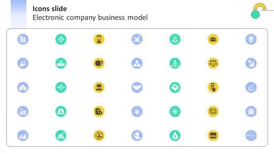 Icons Slide Electronic Company Business Model BMC SS V