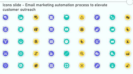 Icons Slide Email Marketing Automation Process To Elevate Customer Outreach