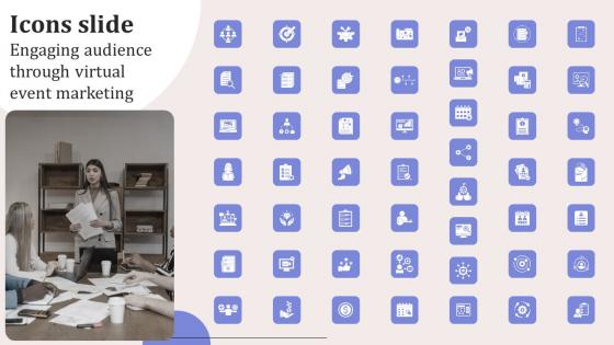 Icons Slide Engaging Audience Through Virtual Event Marketing Guidelines Pdf