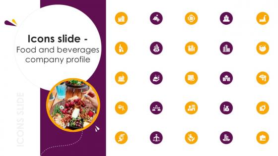 Icons Slide Food And Beverages Company Profile Ppt Slide CP SS V