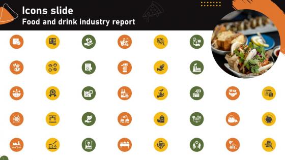 Icons Slide Food And Drink Industry Report IR SS V