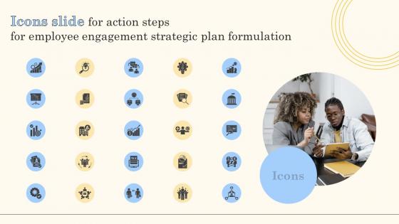 Icons Slide For Action Steps For Employee Engagement Strategic Plan Formulation Sample Pdf