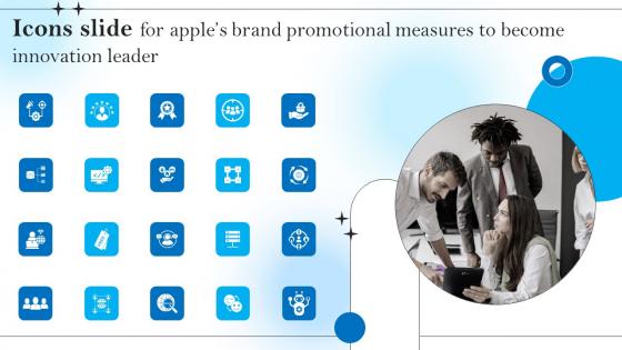 Icons Slide For Apples Brand Promotional Measures To Become Innovation Leader Mockup Pdf