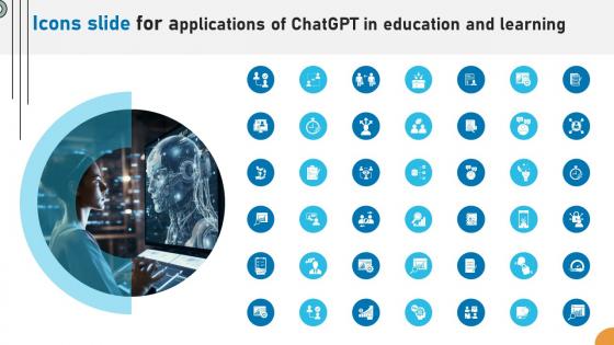 Icons Slide For Applications Of ChatGPT In Education And Learning ChatGPT SS V