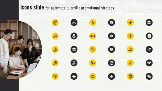 Icons Slide For Automate Guerrilla Promotional Strategy Ideas Pdf