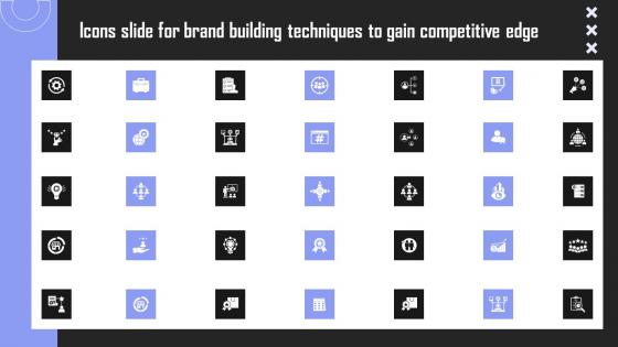 Icons Slide For Brand Building Techniques To Gain Competitive Edge Introduction Pdf