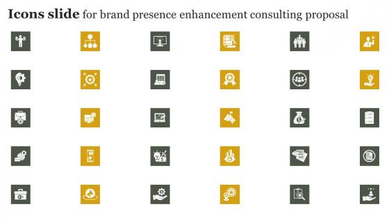 Icons Slide For Brand Presence Enhancement Consulting Proposal Introduction Pdf