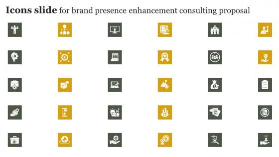 Icons Slide For Brand Presence Enhancement Consulting Proposal Introduction Pdf