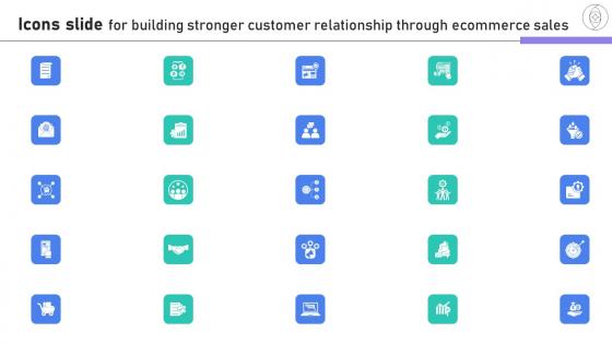 Icons Slide For Building Stronger Customer Relationship Through Ecommerce Sales SA SS V Icons Slide For Building Stronger Customer Relationship Through Ecommerce Sales SA SS V