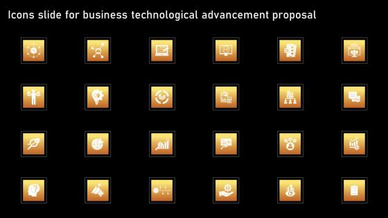 Icons Slide For Business Technological Advancement Proposal Guidelines Pdf