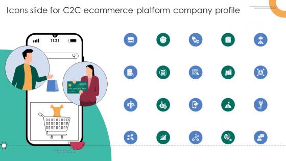 Icons Slide For C2C Ecommerce Platform Company Profile CP SS V