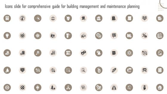 Icons Slide For Comprehensive Guide For Building Management Elements Pdf