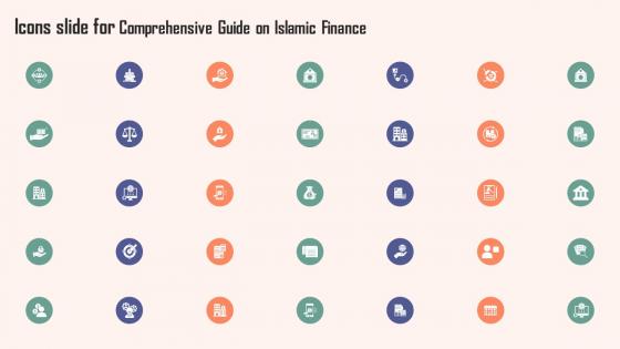 Icons Slide For Comprehensive Guide On Islamic Finance Demonstration PDF