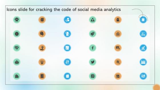 Icons Slide For Cracking The Code Of Social Media Analytics