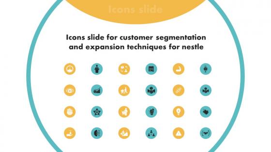 Icons Slide For Customer Segmentation And Expansion Techniques Customer Segmentation Icons Pdf