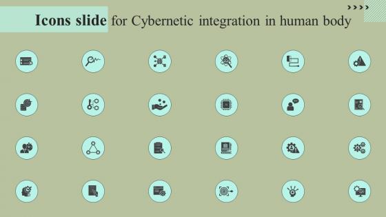 Icons Slide For Cybernetic Integration In Human Body Designs Pdf