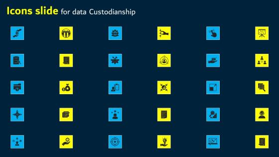 Icons Slide For Data Custodianship Inspiration Pdf