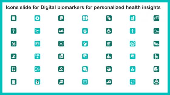 Icons Slide For Digital Biomarkers For Personalized Health Insights Information Pdf