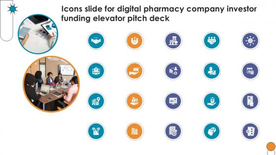 Icons Slide For Digital Pharmacy Company Investor Funding Ppt Powerpoint