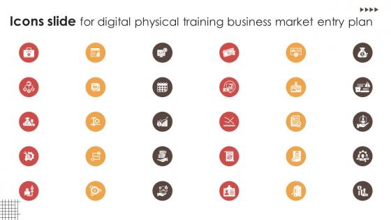 Icons Slide For Digital Physical Training Business Market Entry Plan GTM SS V