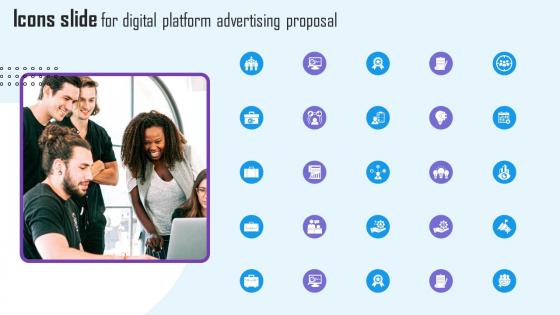 Icons Slide For Digital Platform Advertising Proposal Formats Pdf