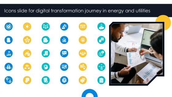 Icons Slide For Digital Transformation Journey In Energy And Utilities PPT Sample DT SS V