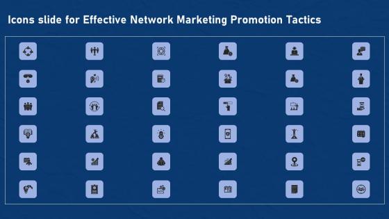 Icons Slide For Effective Network Marketing Promotion Tactics Guidelines Pdf