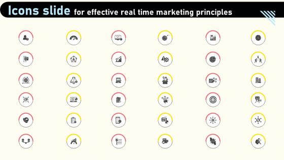 Icons Slide For Effective Real Time Marketing Principles Demonstration Pdf