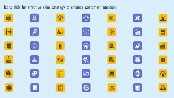 Icons Slide For Effective Sales Strategy To Enhance Customer Retention Slides Pdf