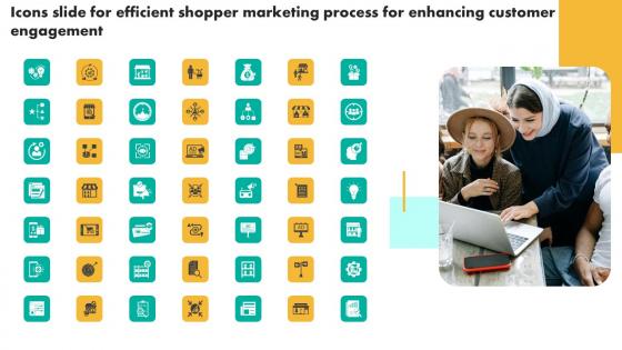 Icons Slide For Efficient Shopper Marketing Process For Enhancing Customer Engagement Download Pdf