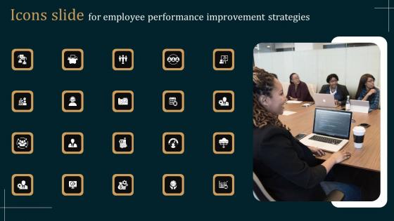 Icons Slide For Employee Performance Improvement Strategies Summary Pdf